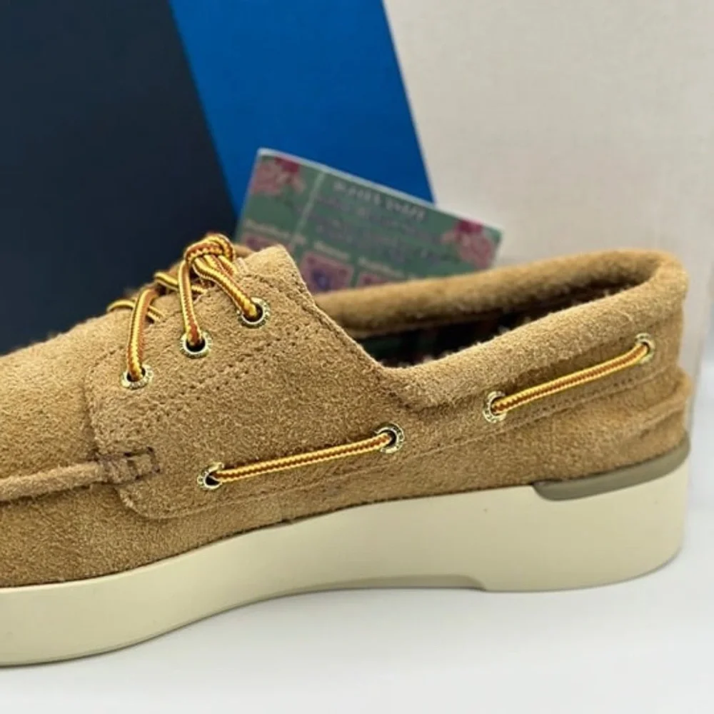 ✨Sperry x‎ Brooks Brothers A/O Cup 3-Eye - Premium Beige Suede Boat Shoes✨